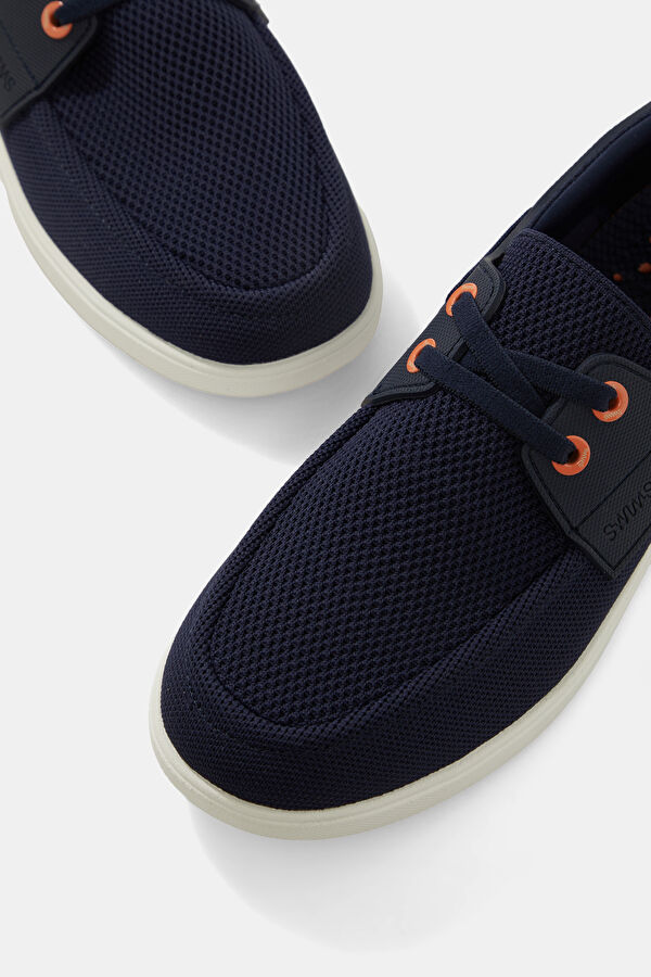 Breeze Navy Men's Boat Shoe 4