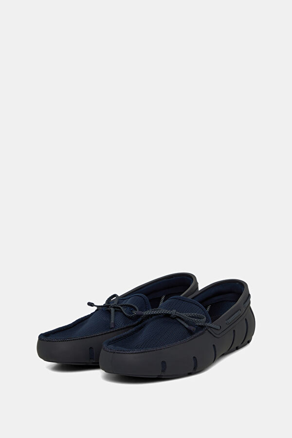 Braided Lace Loafer Navy Men's Shoes 2