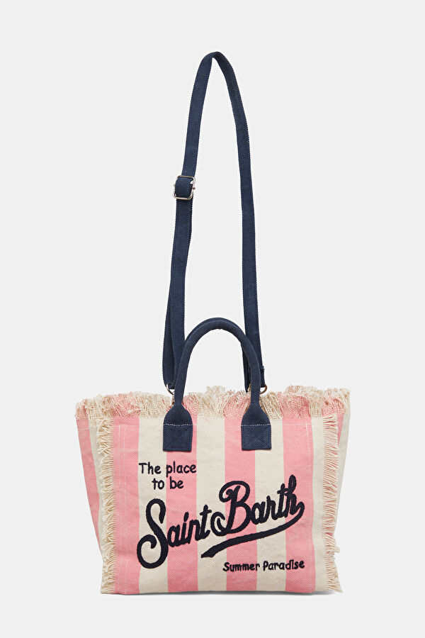 Pink Striped Pattern Bag 2