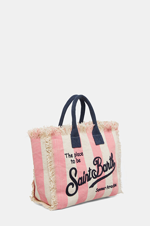 Pink Striped Pattern Bag 3