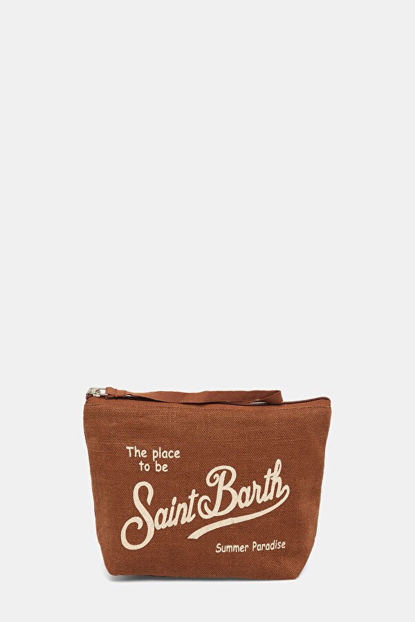Aline Linen Brown Bag