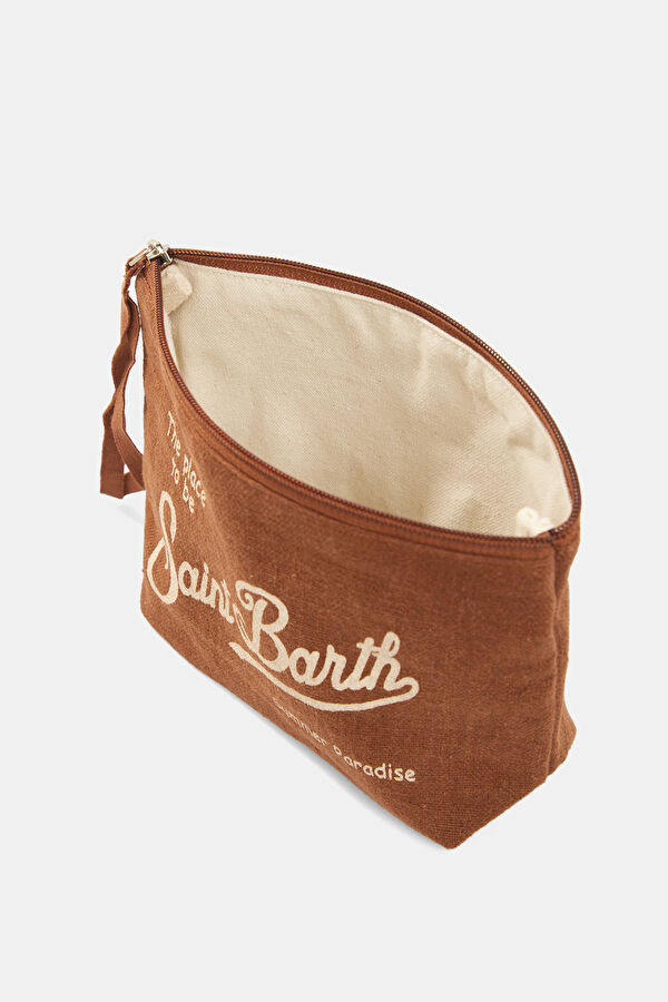 Aline Linen Brown Bag 5