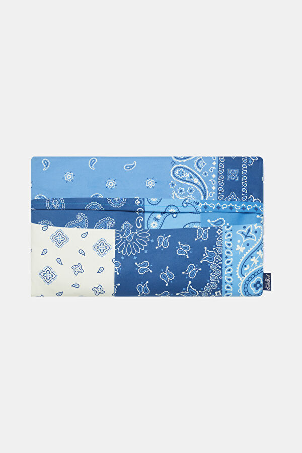 Dark Blue Patterned Women's Towel 2