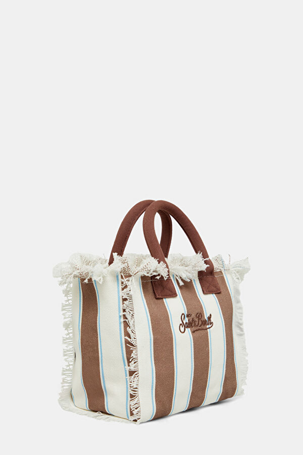 Light Brown Striped Bag 3