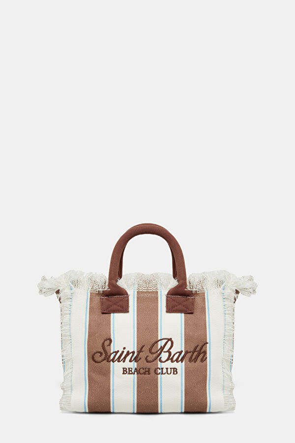 Light Brown Striped Bag 4