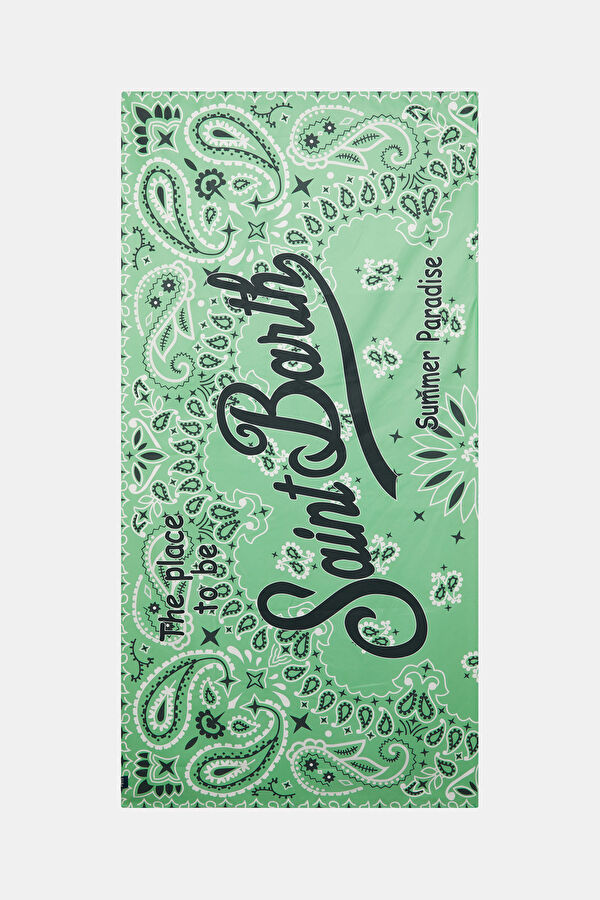 Light Green Patterned Women's Towel 3