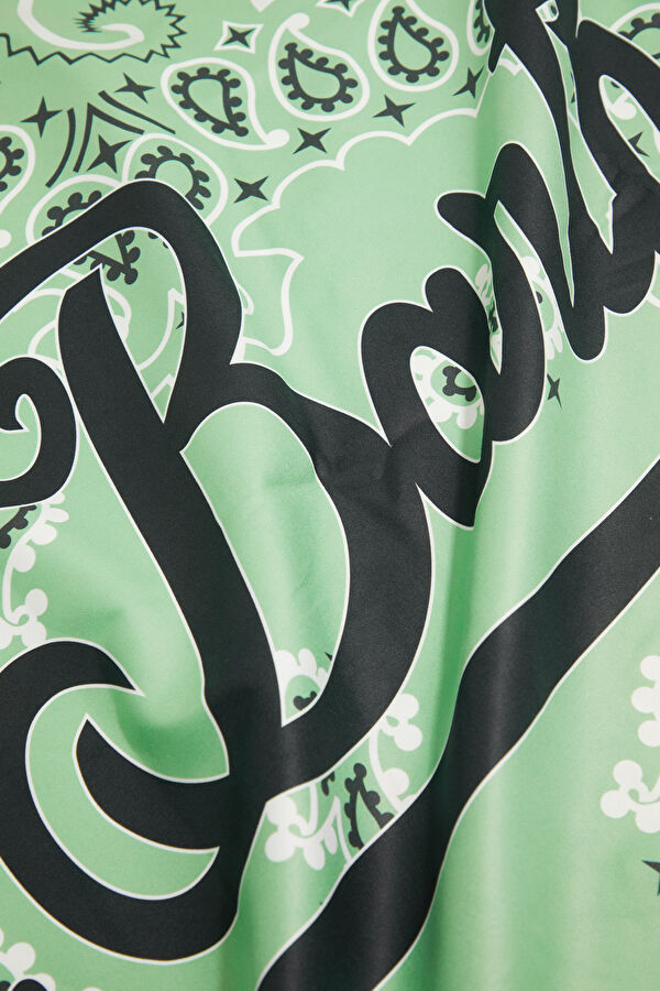 Light Green Patterned Women's Towel 5