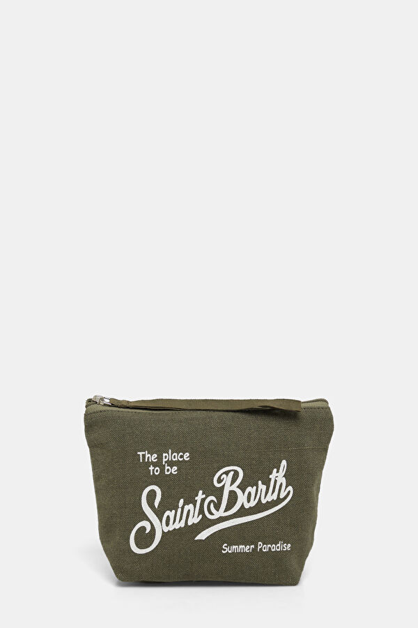 Aline Linen Khaki Bag