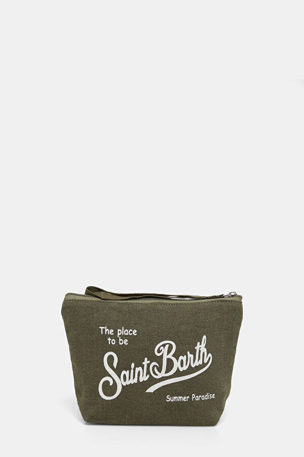 Aline Linen Khaki Bag 3
