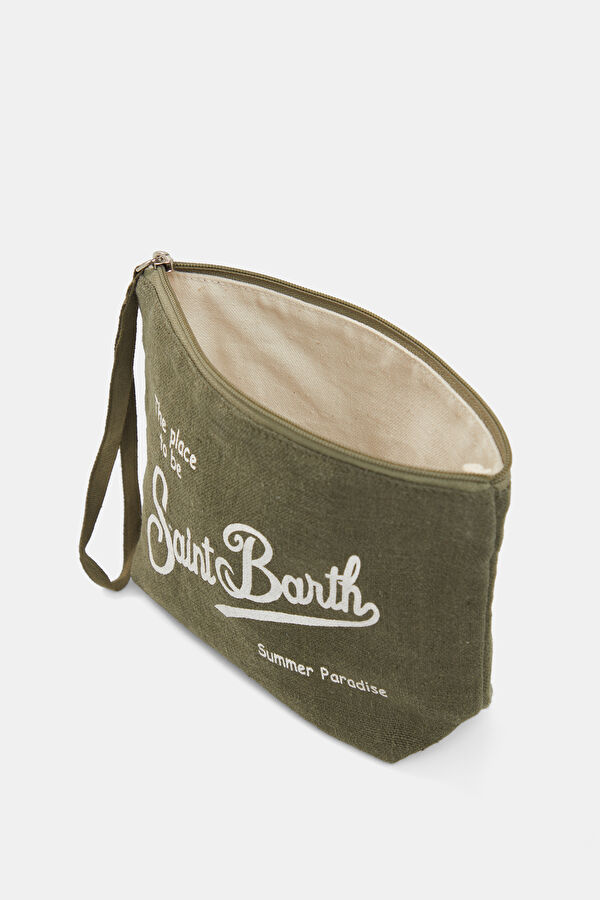 Aline Linen Khaki Bag 5