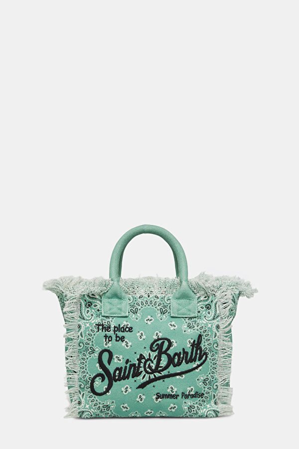 Aqua Green Patterned Bag
