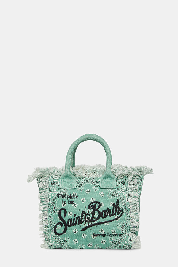 Aqua Green Patterned Bag 4