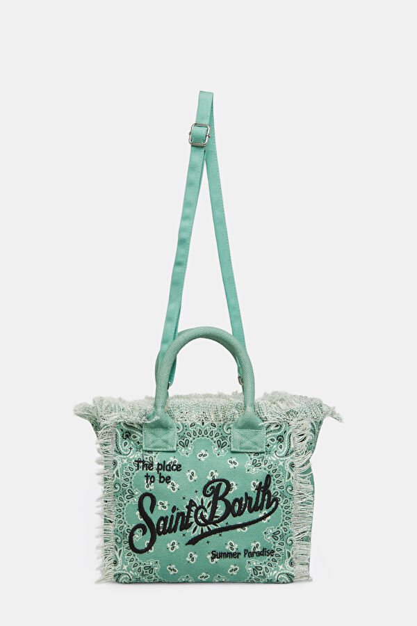 Aqua Green Patterned Bag 2