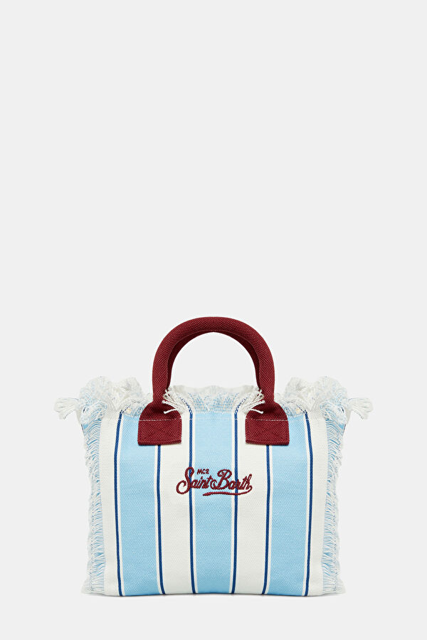 Light Blue Striped Bag 2