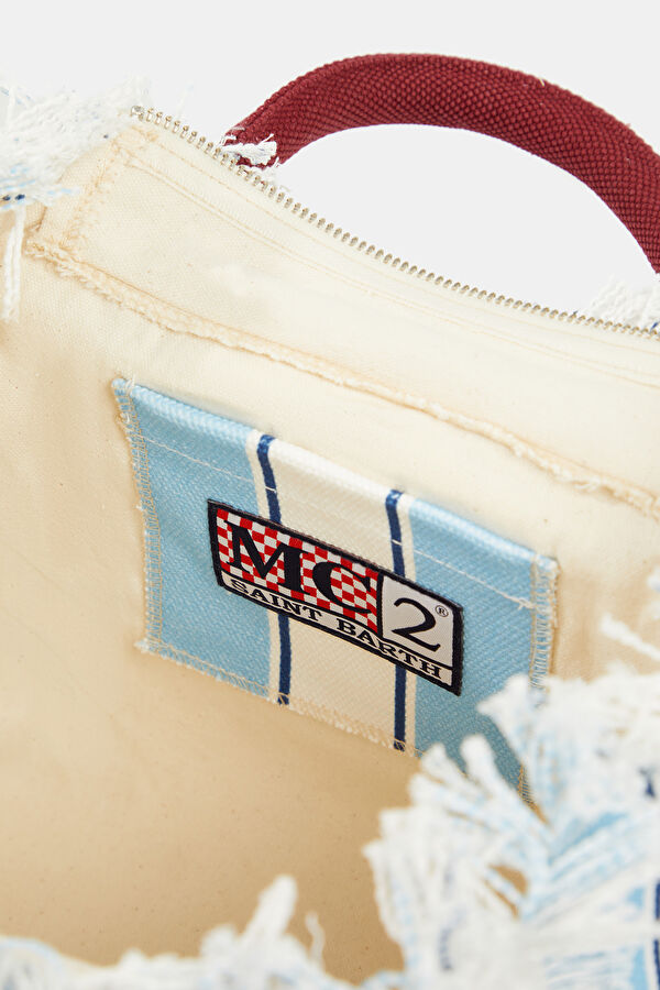 Light Blue Striped Bag 6