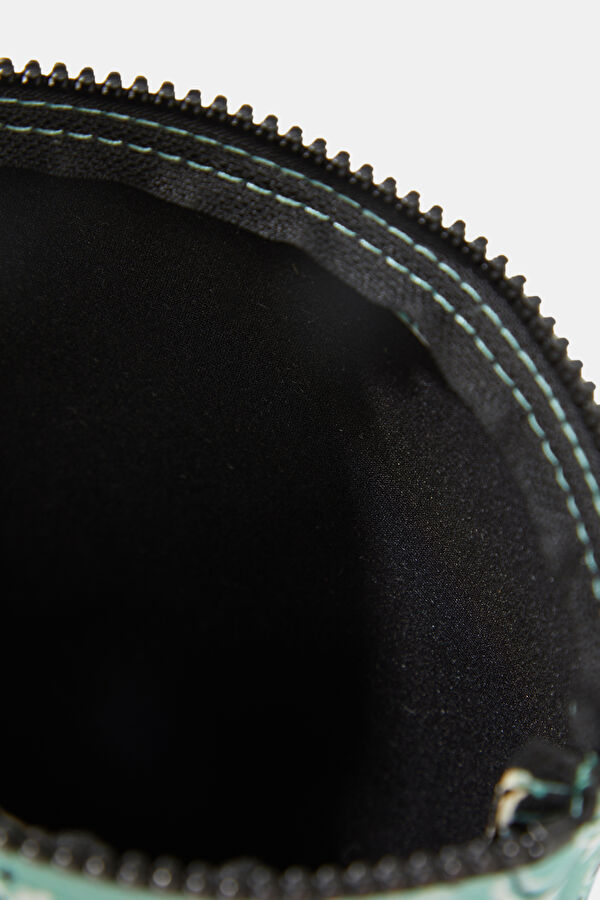 Aline Bandanna Round Aqua Patterned Bag 5
