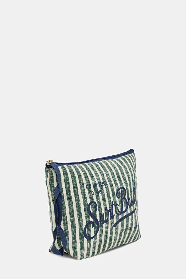 Aqua Striped Bag 2
