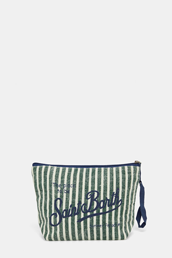 Aqua Striped Bag 3