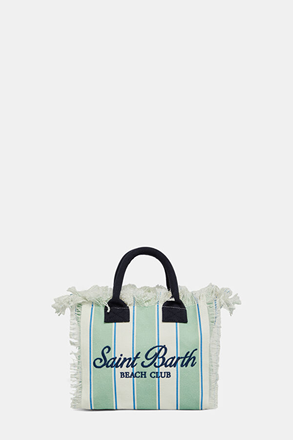 Aqua Striped Bag 4