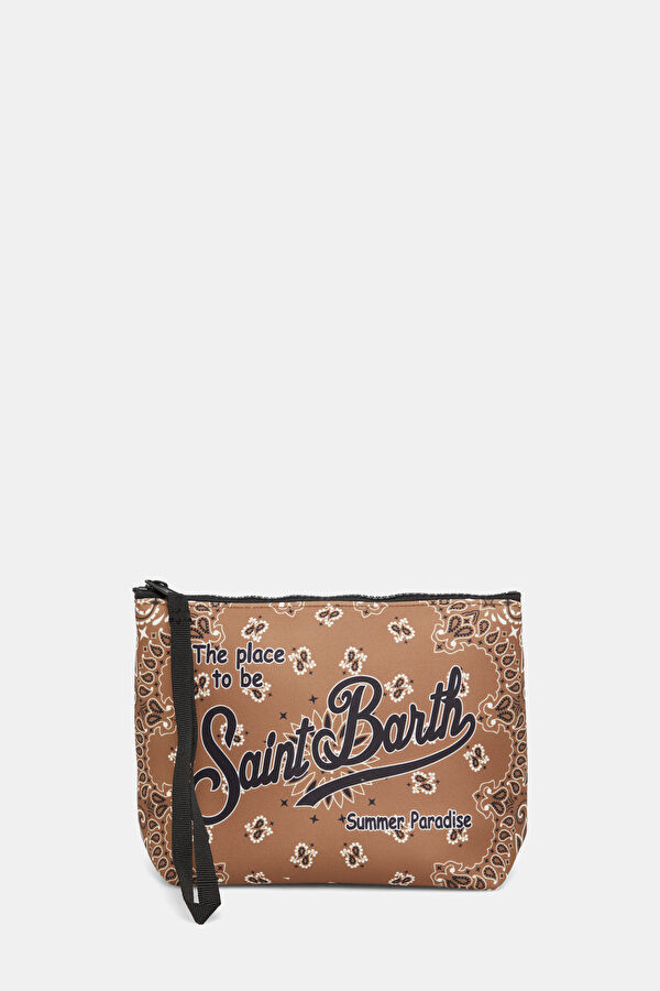 Aline Sponge Kahve Desenli Çanta