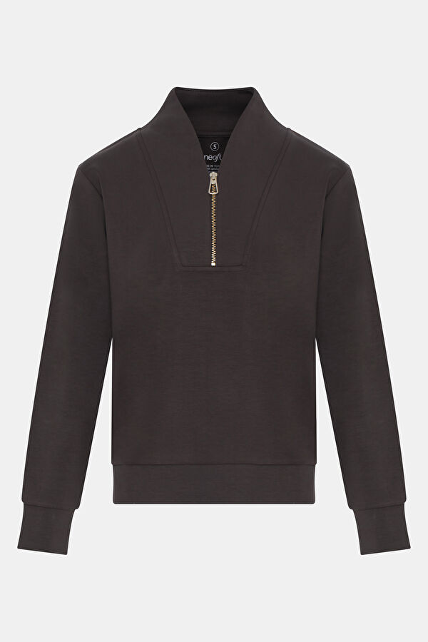 Kahve Kadın Sweatshirt