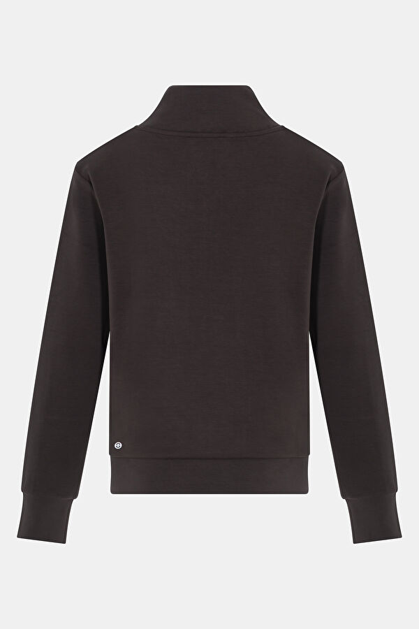 Kahve Kadın Sweatshirt 2
