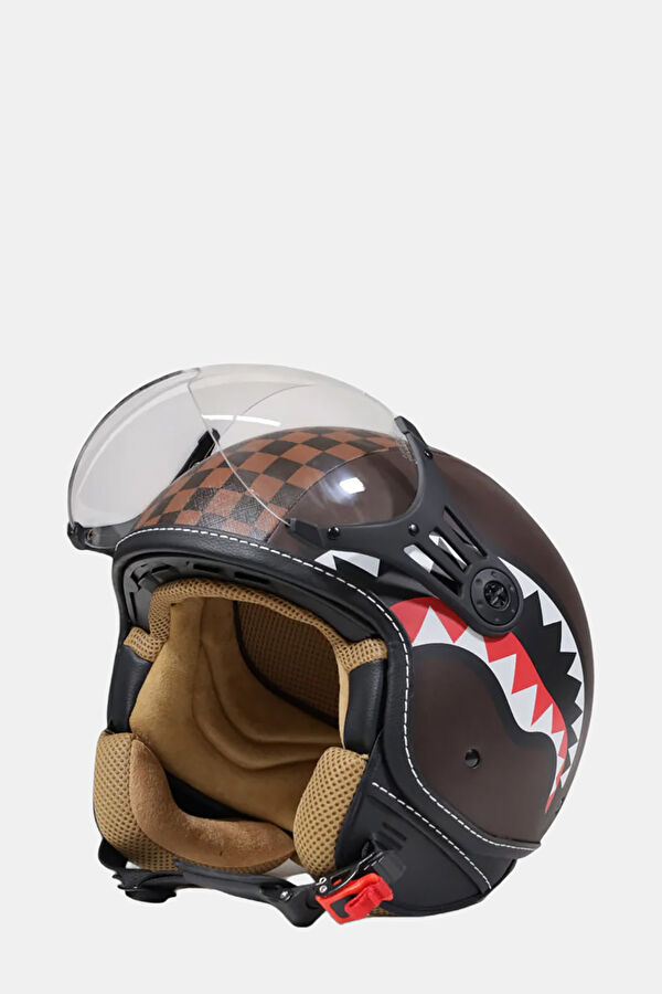 Sharks In Paris Helmet Brown Helmet 9