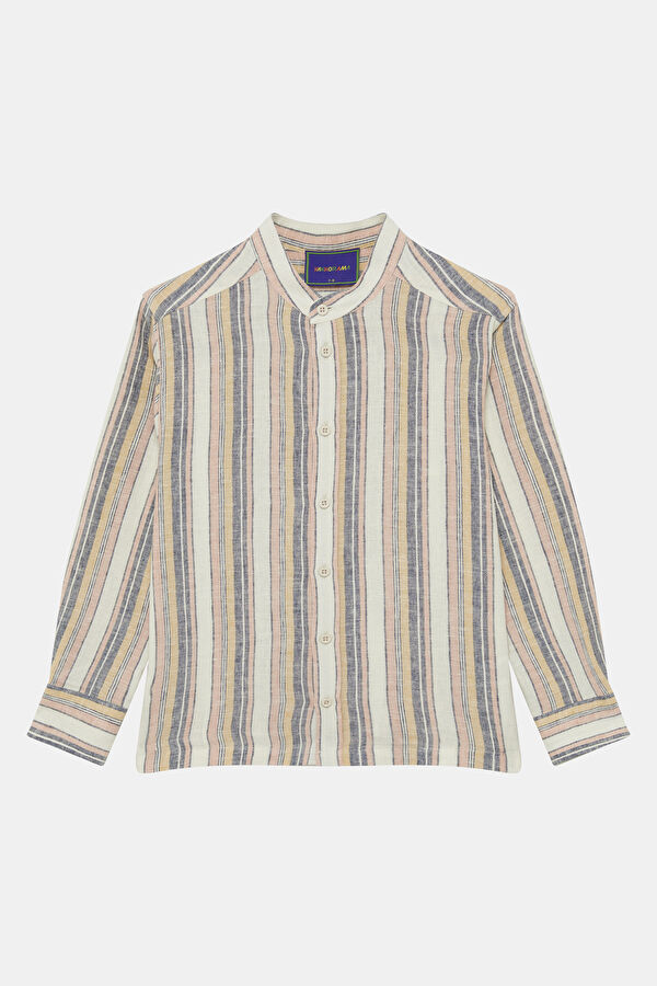 Multicolored Patterned Children's Shirt