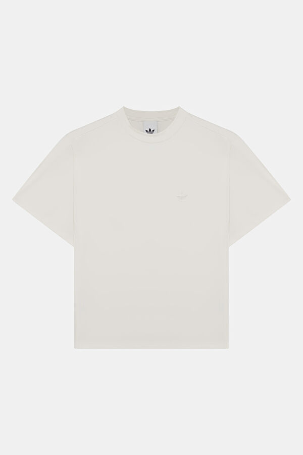 Beyaz Dik Yaka Kadın T-Shirt
