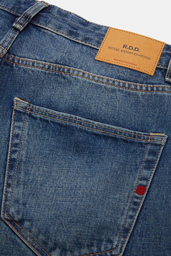 Relax Kalıp İndigo Regular Erkek Jean Pantolon 5