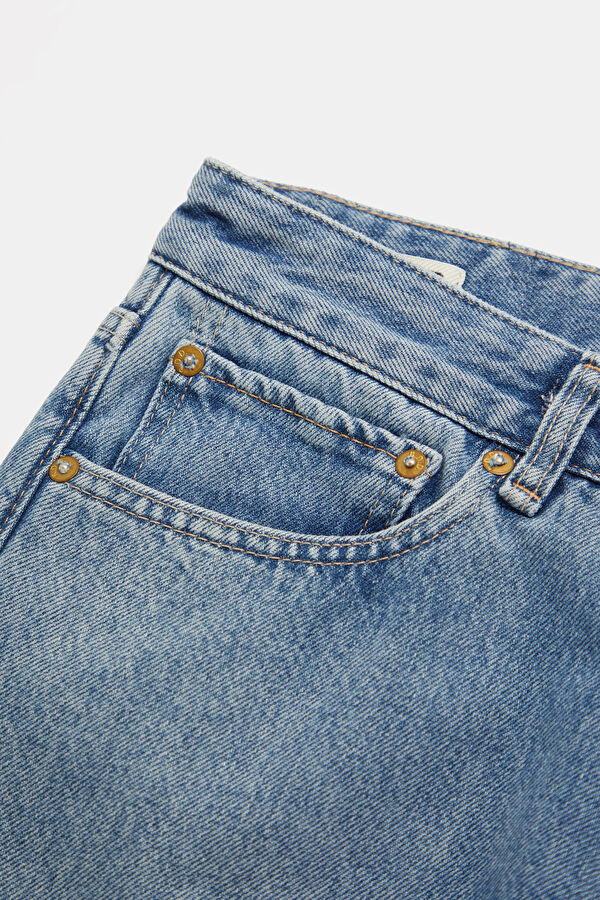 Relax Kalıp İndigo Slim Fit Liyosel Pamuk Erkek Jean Pantolon 3