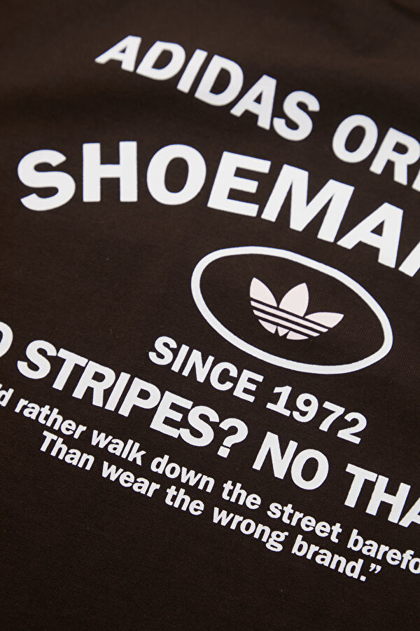 Shoemaker Relax Fit Dark Brown Crew Neck Printed Men's T-Shirt 5