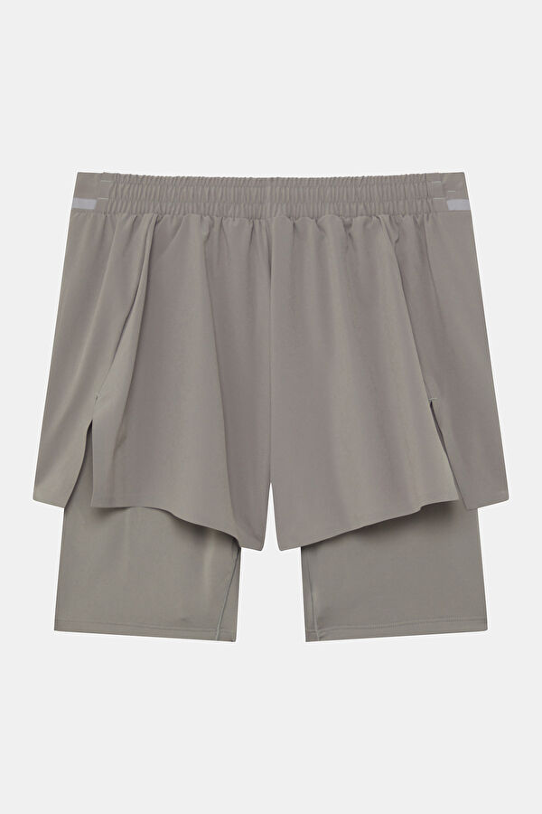 X Entire Studios D4T Training 2-in-1 Grey Men's Shorts 2
