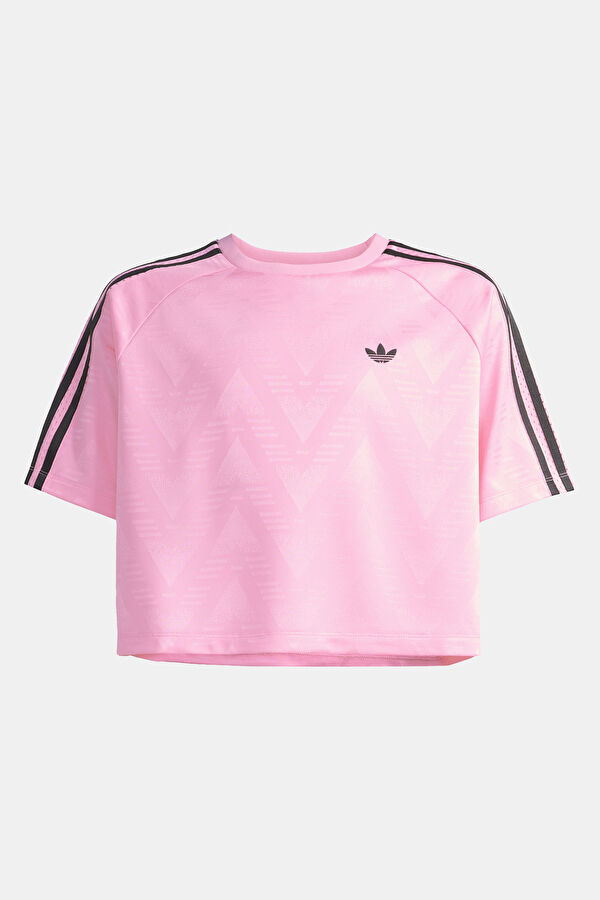 Pembe Bisiklet Yaka Çocuk T-Shirt