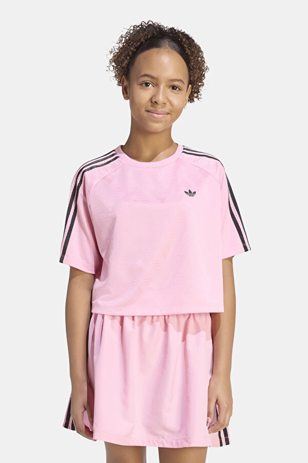 Pembe Bisiklet Yaka Çocuk T-Shirt 2