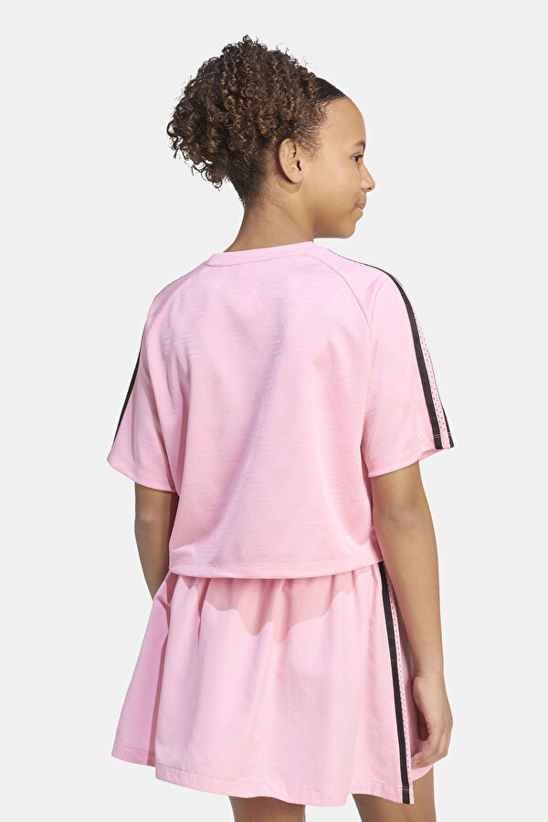 Pembe Bisiklet Yaka Çocuk T-Shirt 3