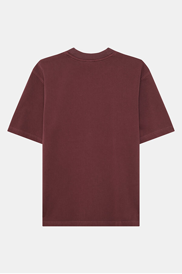 Kırmızı Bisiklet Yaka Kadın T-Shirt 2
