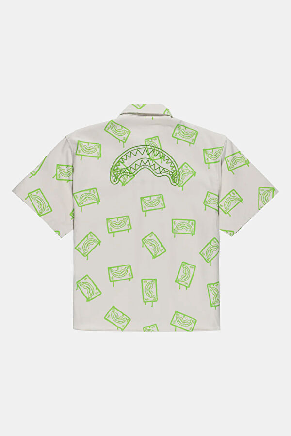 Beige Patterned Kids Shirt 2