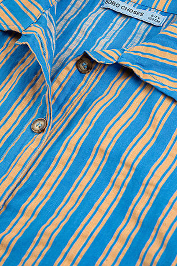 Blue Patterned Children's Shirt 2