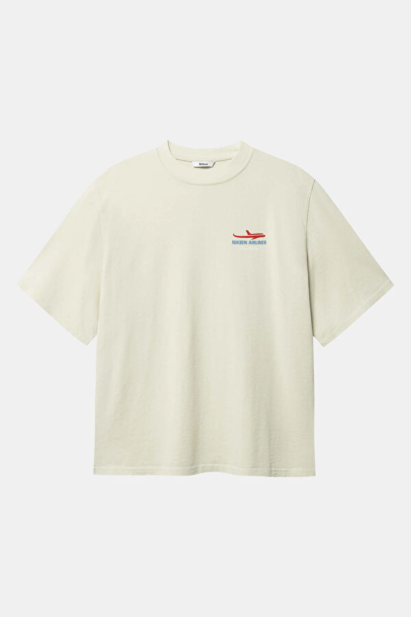 Men's Relaxed Fit Grey Crew Neck Printed T-Shirt