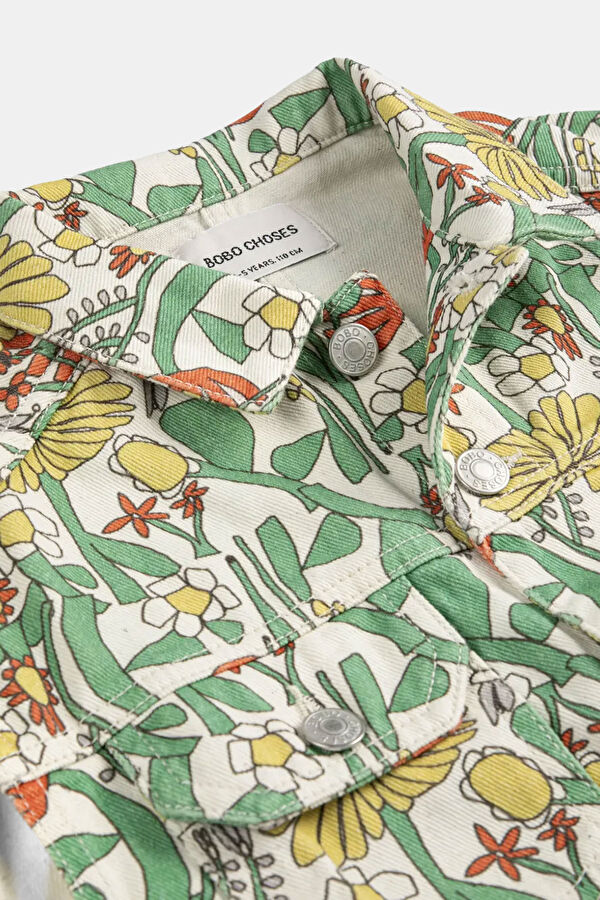 Green Patterned Kids Shirt 2