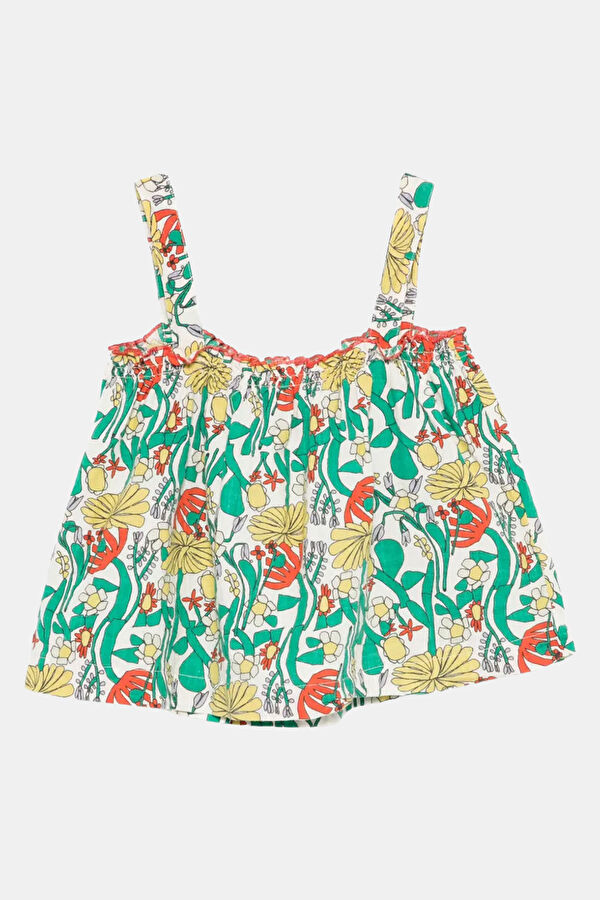 Turquoise Patterned Children's Dress 2
