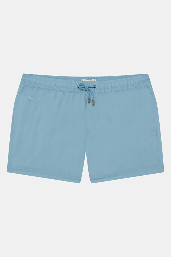 Blue Elastic Men's Swimsuit