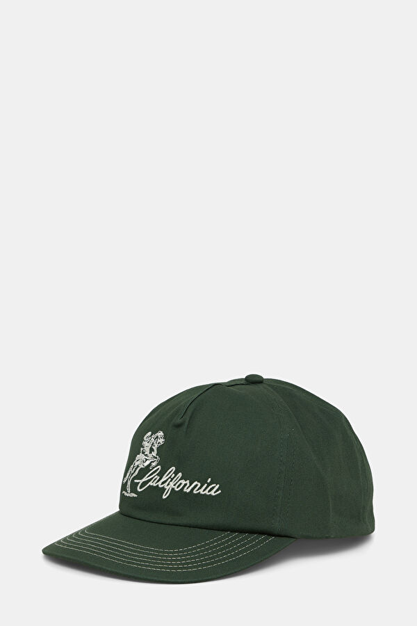 Green Embroidered Hat