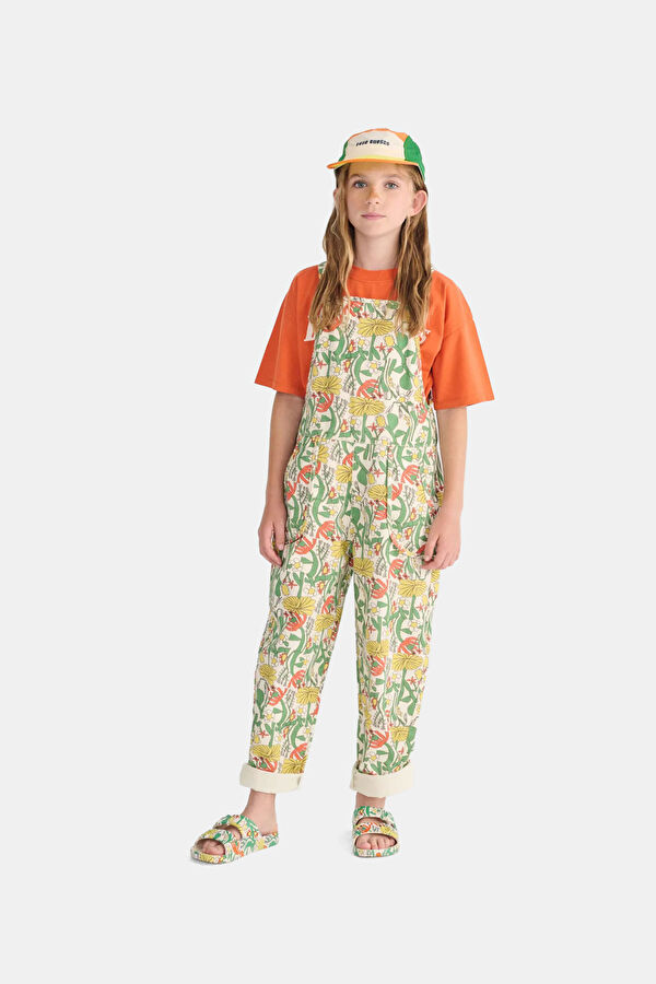 Green Patterned Children's Jumpsuit 2