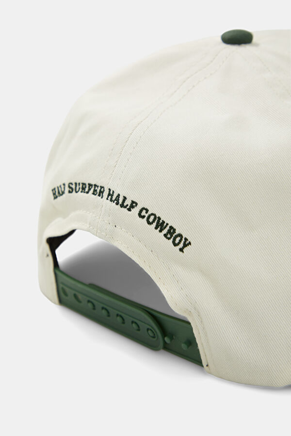 Beige Embroidered Hat 3
