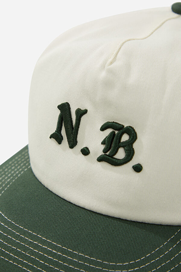 Beige Embroidered Hat 4