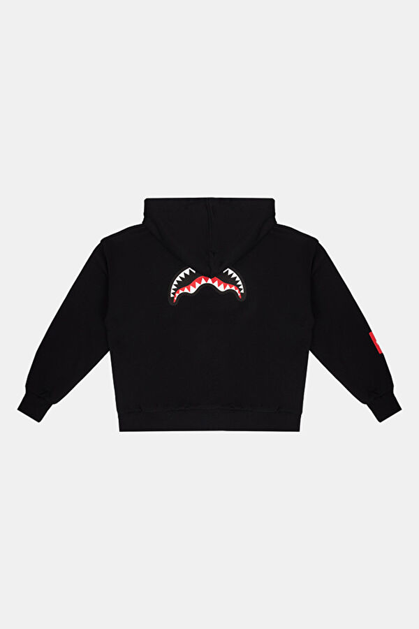 Siyah Kapuşonlu Çocuk Sweatshirt 2