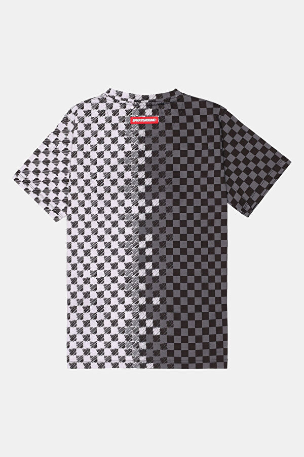 Siyah Bisiklet Yaka Baskılı Çocuk T-Shirt 2