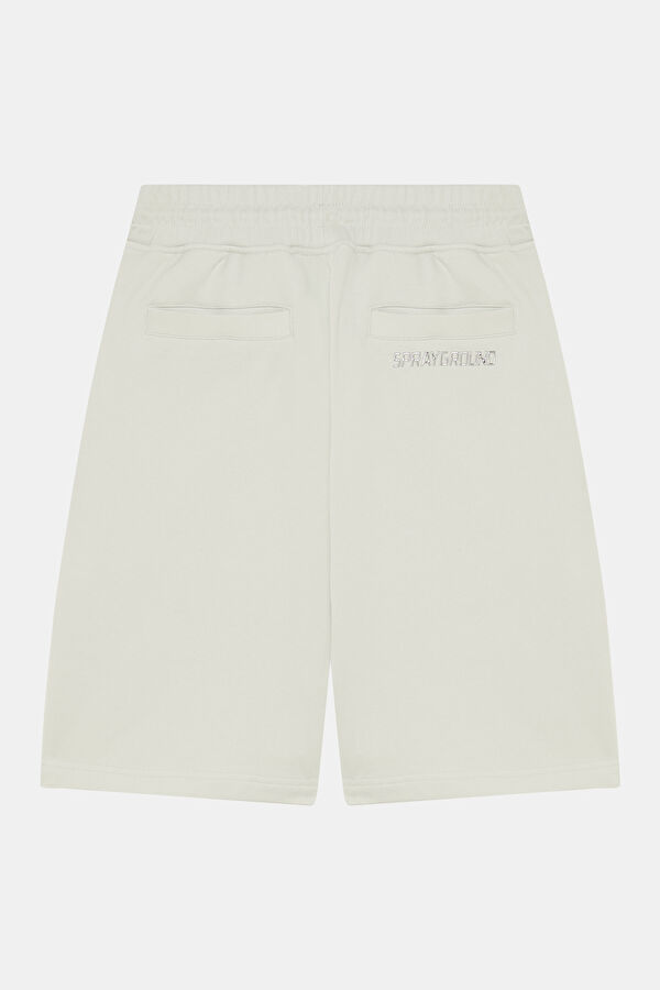 Light Mint Embroidered Men's Shorts 2